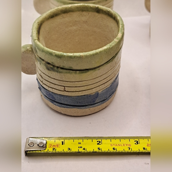 Lodo's Carora set of 4 cups, sugar and  handcrafted. - Picture 2 of 9